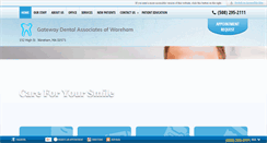 Desktop Screenshot of gatewaydentalofwareham.com