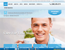 Tablet Screenshot of gatewaydentalofwareham.com